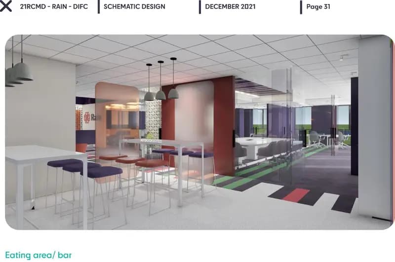 DIFC office, schematic design, view 5