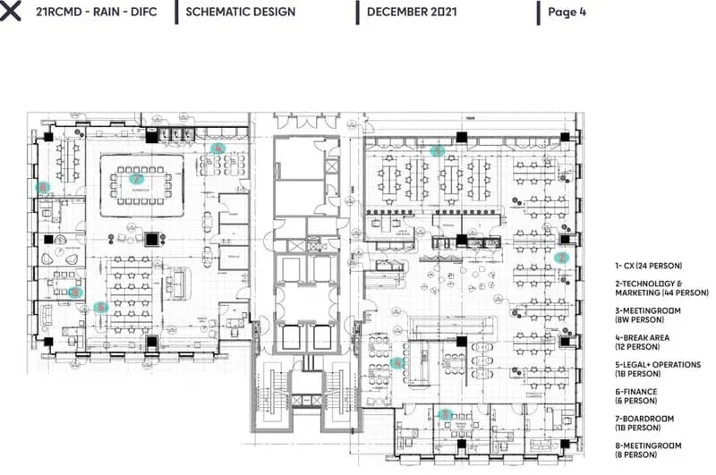DIFC office, schematic design, view 6