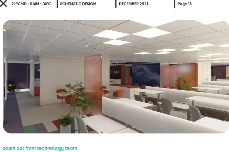 DIFC office, schematic design, view 10