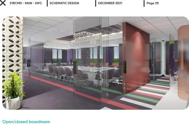 DIFC office, schematic design, view 13