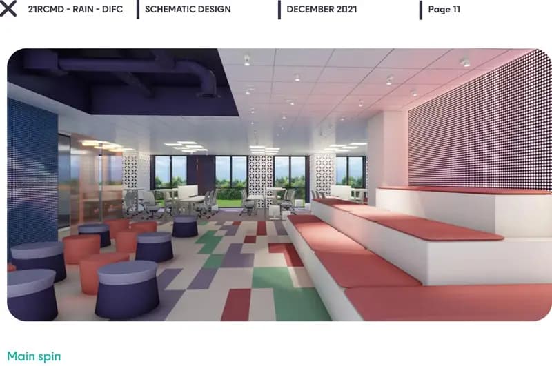 DIFC office, schematic design, view 16