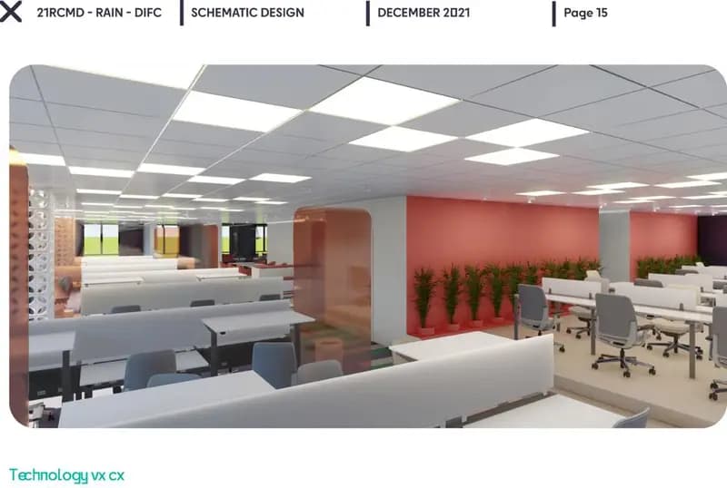 DIFC office, schematic design, view 17